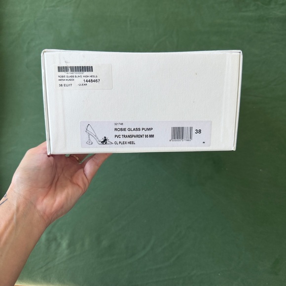 Amina Muaddi Rosie Glass Pump - like new with box and dust bag - Picture 6 of 7